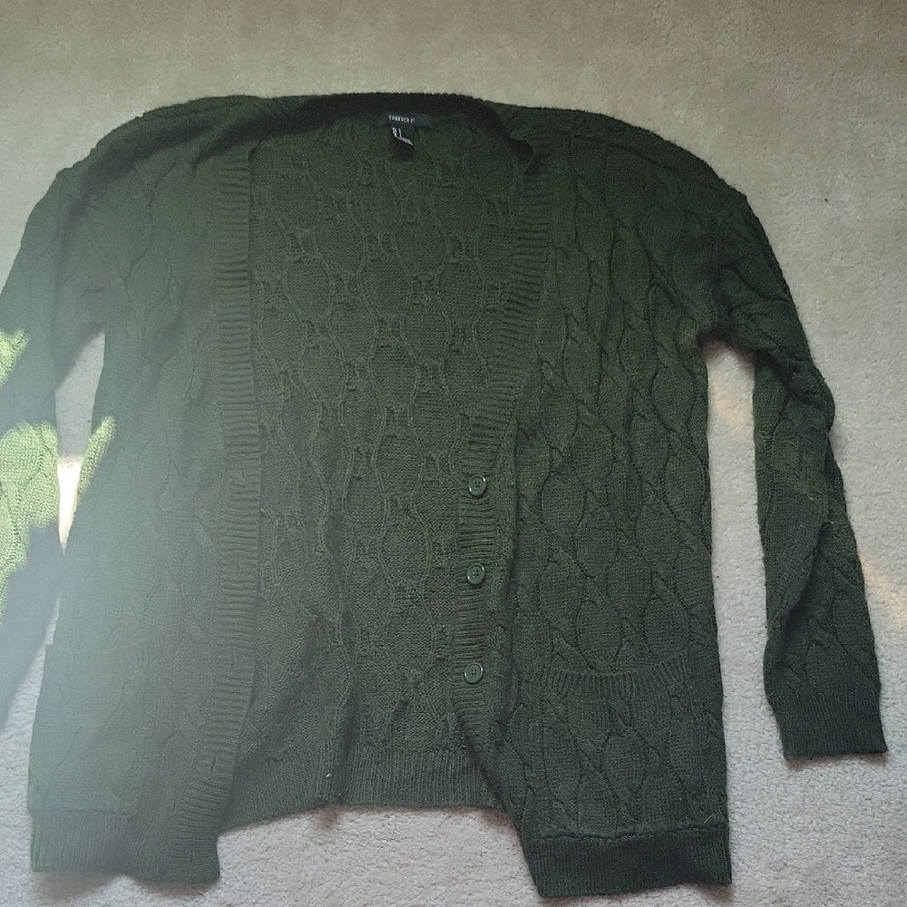 Forever 21 Olive Knit Sweater